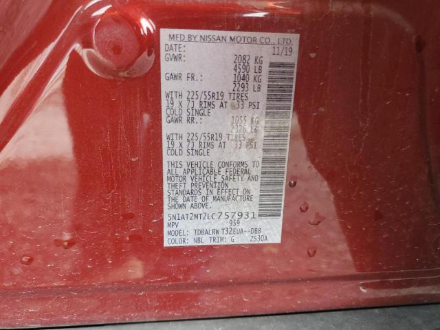 2020 NISSAN ROGUE S - 5N1AT2MT2LC757931