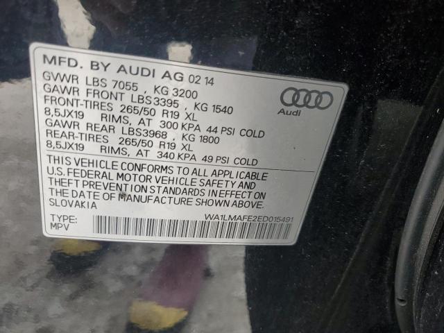 2014 Audi Q7 Premium Plus VIN: WA1LMAFE2ED015491 Lot: 51409634