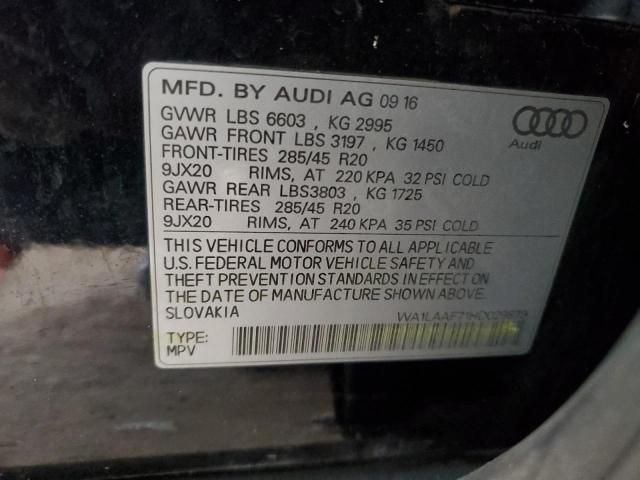 Lot #2487287755 2017 AUDI Q7 PREMIUM salvage car