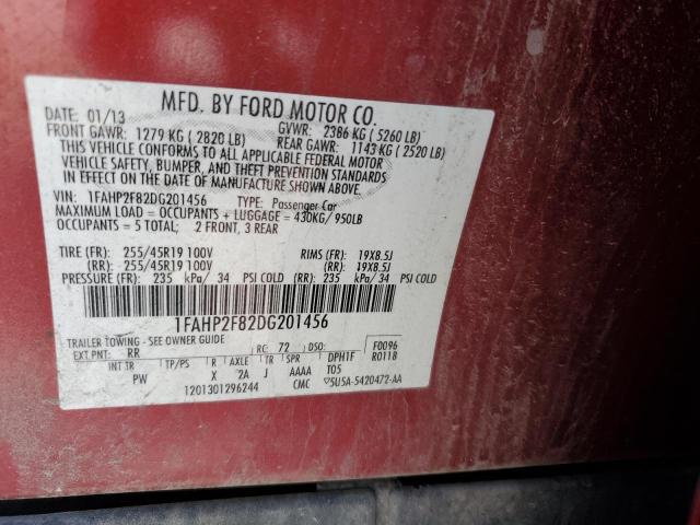 1FAHP2F82DG201456 | 2013 Ford taurus limited