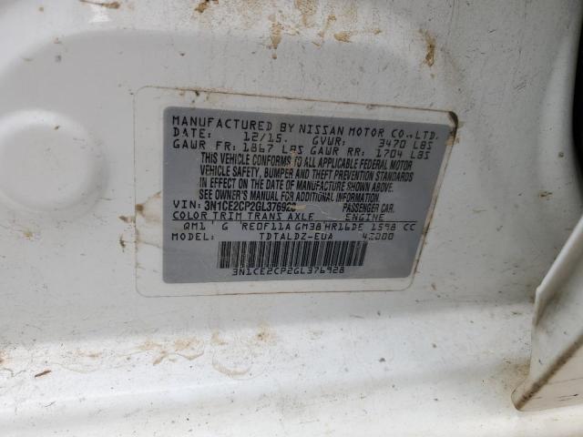 VIN 3N1CE2CP2GL376928 2016 Nissan Versa, S no.13