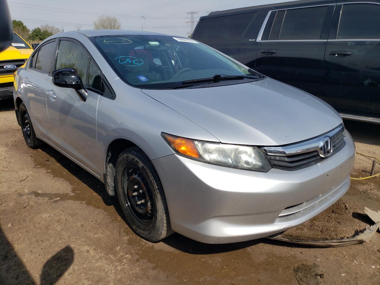 Lot #2886191543 2012 HONDA CIVIC LX