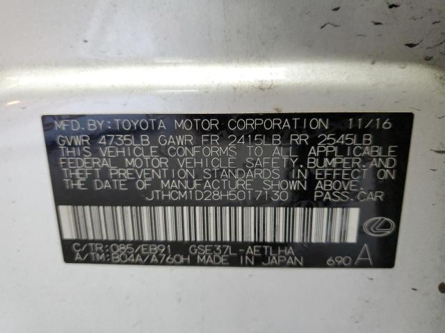 2017 Lexus Is 300 VIN: JTHCM1D28H5017130 Lot: 51798444