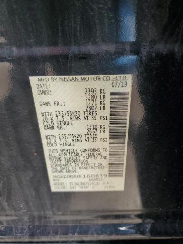 2019 Nissan Murano S VIN: 5N1AZ2MS0KN160639 Lot: 51934124