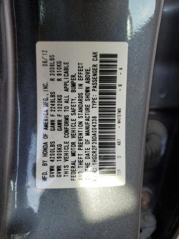 2013 Honda Accord Lx VIN: 1HGCR2F39DA004338 Lot: 51187344