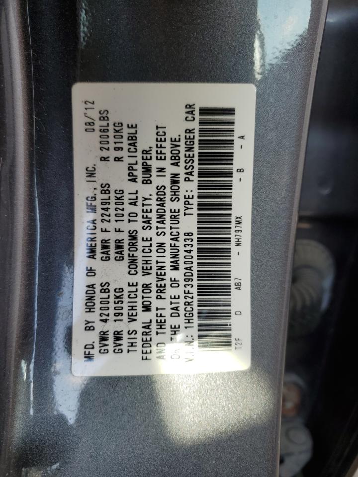 1HGCR2F39DA004338 2013 Honda Accord Lx