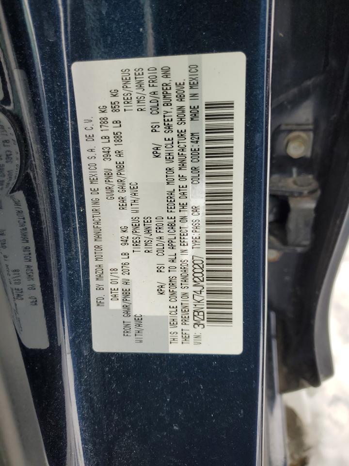 3MZBN1K74JM200207 2018 Mazda 3 Sport