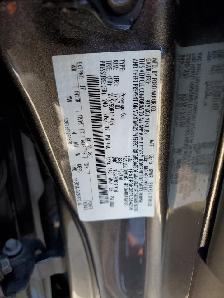 1FADP3K28FL384216 2015 Ford Focus Se