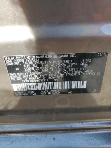 2010 Toyota Rav4 VIN: 2T3BF4DV0AW039351 Lot: 52303314