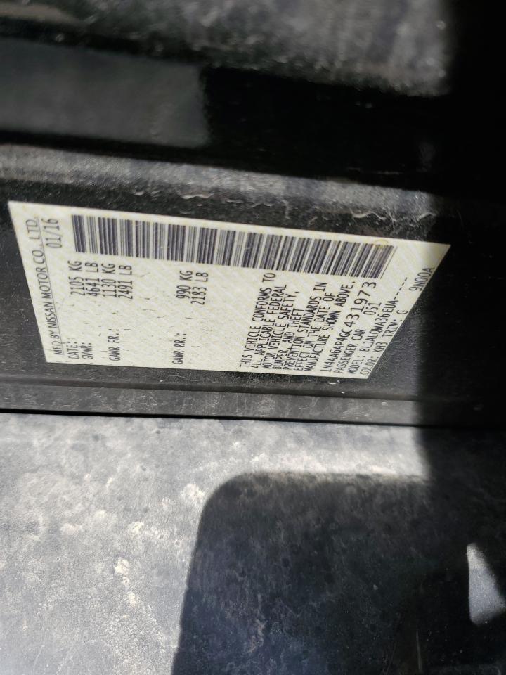 1N4AA6AP4GC431973 NISSAN MAXIMA 2016