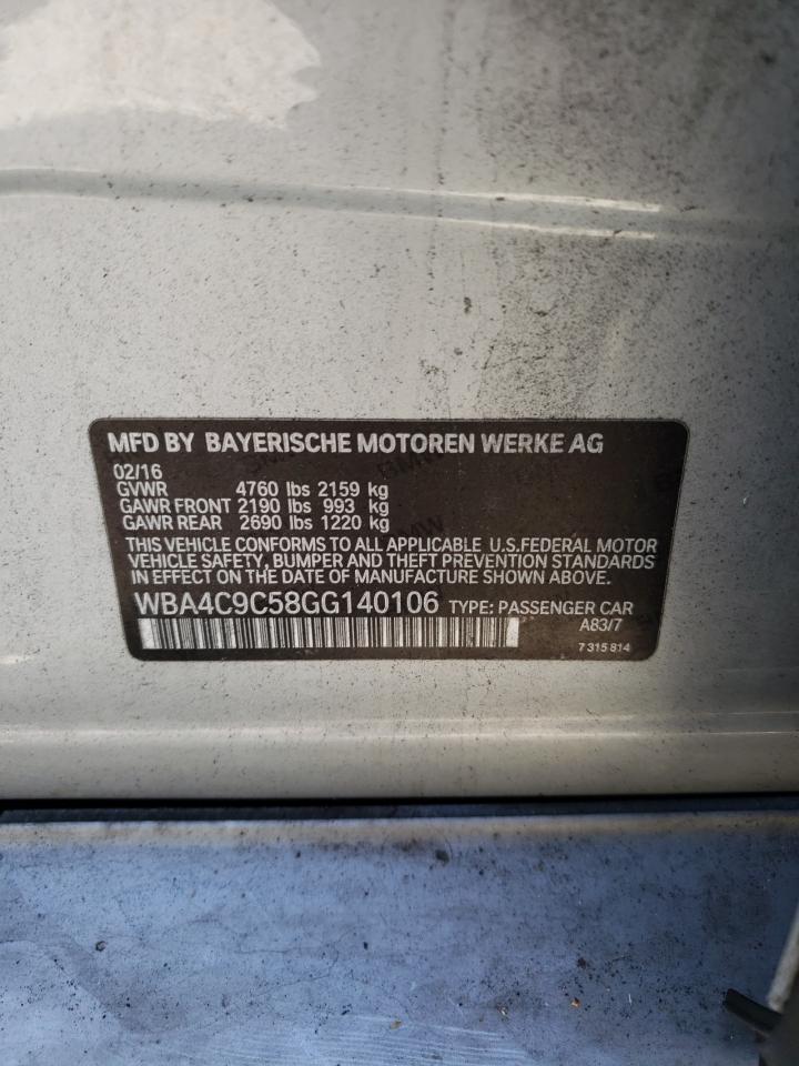 WBA4C9C58GG140106 2016 BMW 428 Xi Gran Coupe Sulev