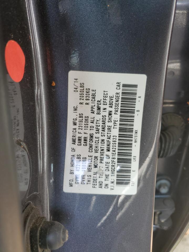 1HGCR2F81EA205633 2014 Honda Accord Exl