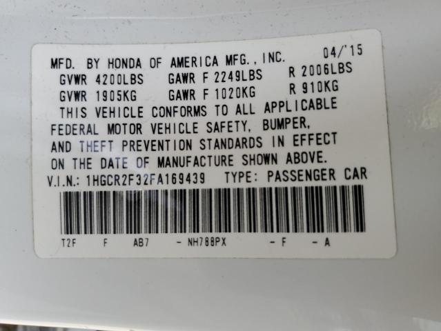 2015 HONDA ACCORD LX - 1HGCR2F32FA169439