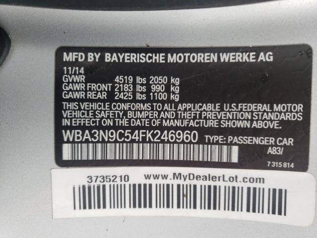 VIN WBA3N9C54FK246960 2015 BMW 4 Series, 428 XI no.12