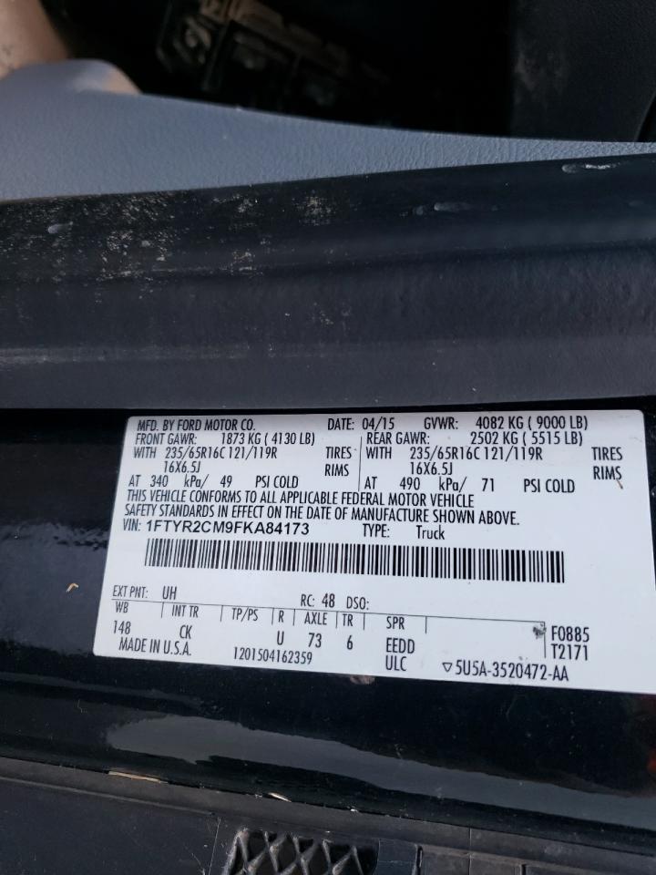 1FTYR2CM9FKA84173 2015 Ford Transit T-250