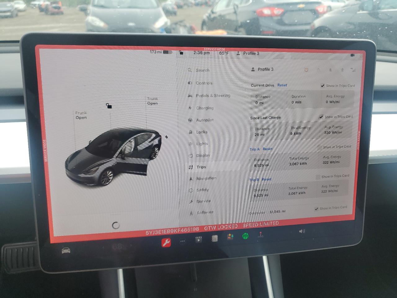 5YJ3E1EB9KF465198 2019 Tesla Model 3