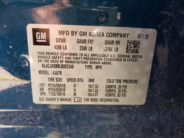 2020 Buick Encore Preferred VIN: KL4CJASB8LB002340 Lot: 51254704