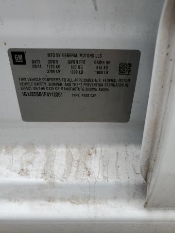 2015 Chevrolet Sonic Ltz VIN: 1G1JE5SB1F4112351 Lot: 51905564