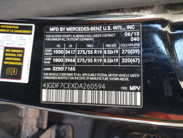 Lot #2493801251 2013 MERCEDES-BENZ GL 450 4MA salvage car
