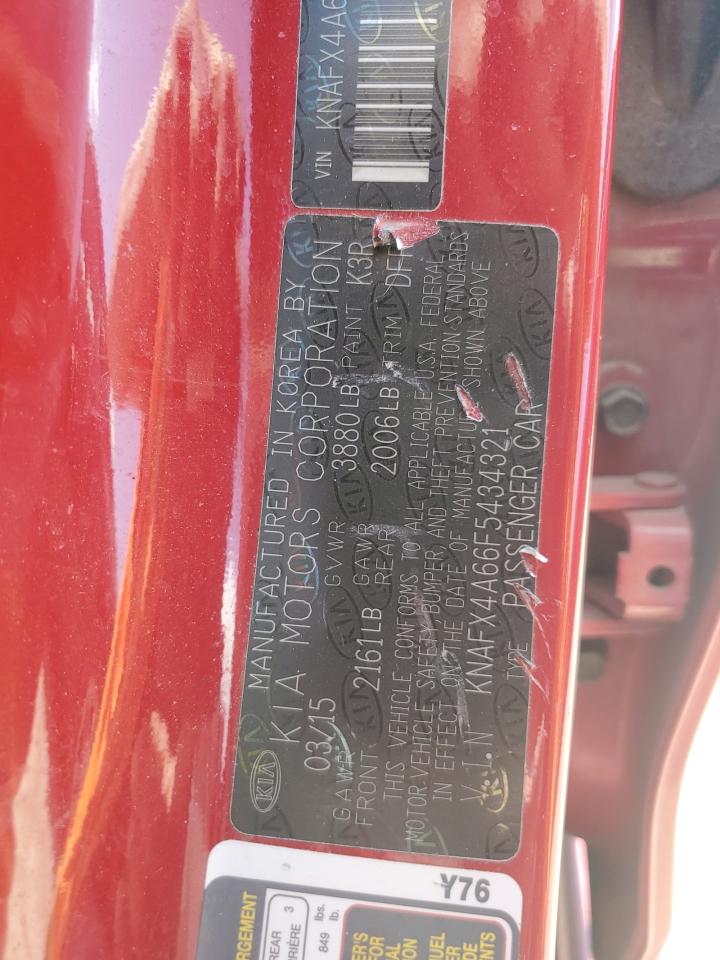 KNAFX4A66F5434321 2015 Kia Forte Lx