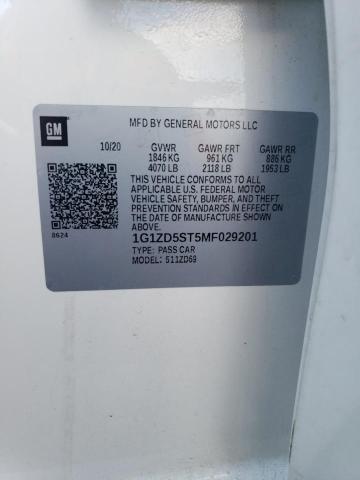 2021 CHEVROLET MALIBU LT - 1G1ZD5ST5MF029201