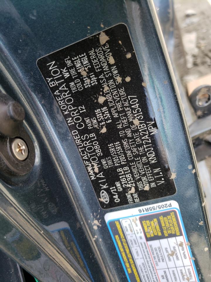 KNDJT2A21B7315407 2011 Kia Soul +