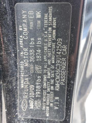 2009 Hyundai Accent Gs VIN: KMHCM36C39U142509 Lot: 49591074