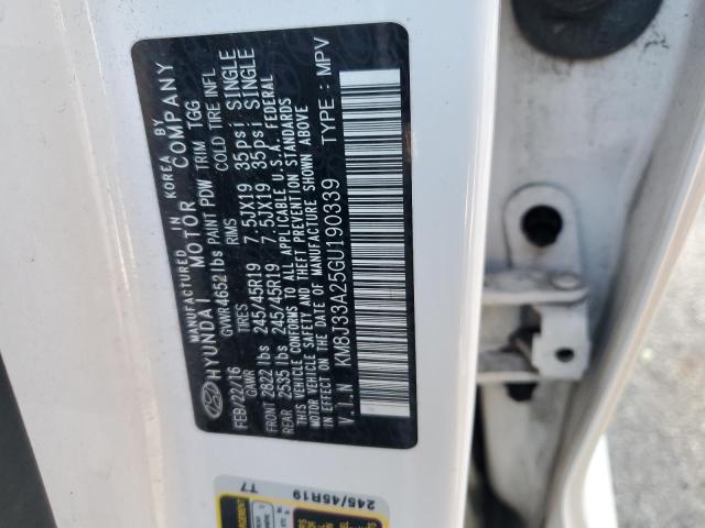 2016 Hyundai Tucson Limited VIN: KM8J33A25GU190339 Lot: 51831264