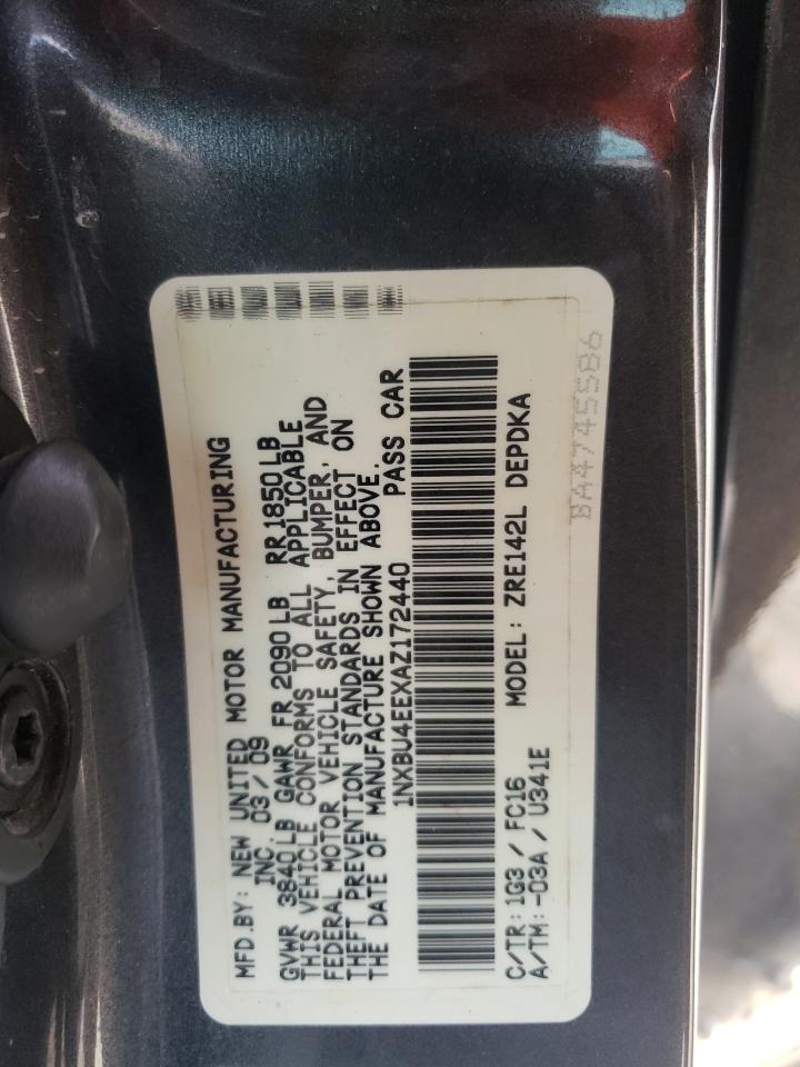 1NXBU4EEXAZ172440 2010 Toyota Corolla Base