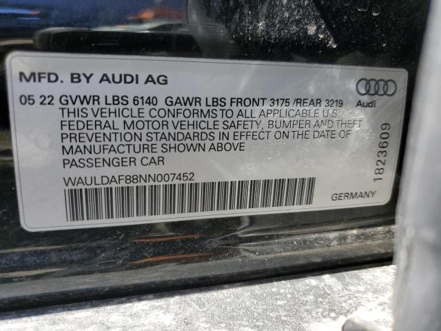 WAULDAF88NN007452 Audi A8 L 12