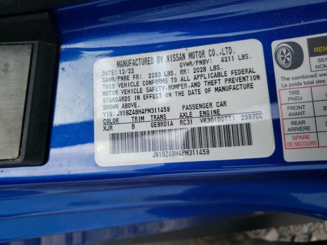 2023 NISSAN Z PERFORMA JN1BZ4BH4PM311459