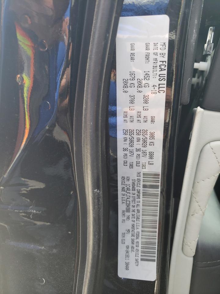 1C4RJFJT4JC394988 2018 Jeep Grand Cherokee Summit