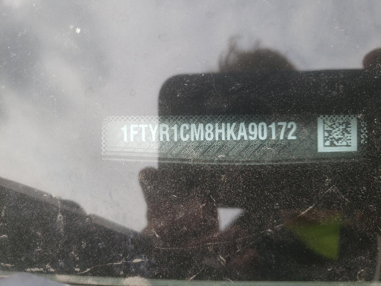 1FTYR1CM8HKA90172 FORD TRANSIT 2017