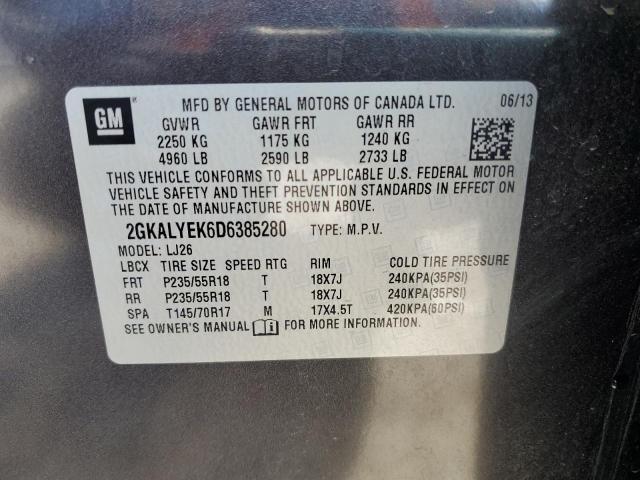 VIN 2GKALYEK6D6385280 2013 GMC Terrain, Denali no.13