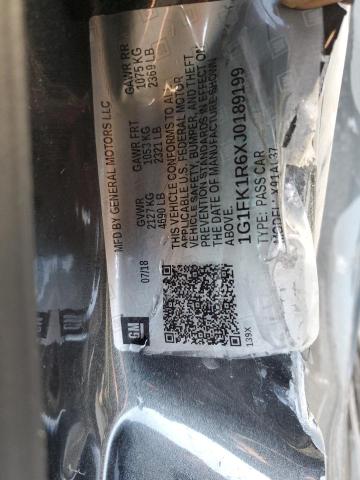 2018 CHEVROLET CAMARO ZL1 1G1FK1R6XJ0189199
