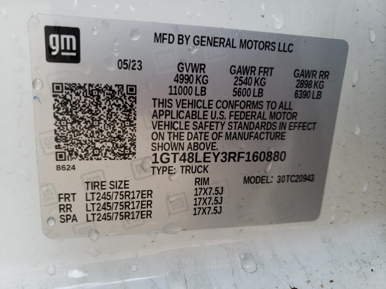 1GT48LEY3RF160880 GMC 15PASSBUS 2024