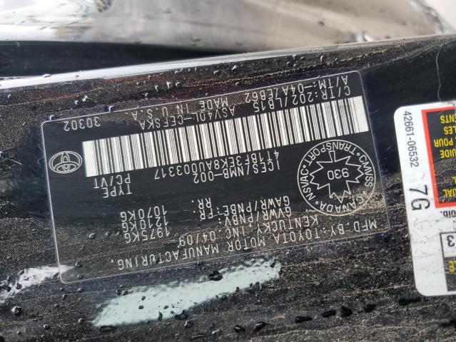 2010 Toyota Camry Base VIN: 4T1BF3EK8AU003317 Lot: 47719444