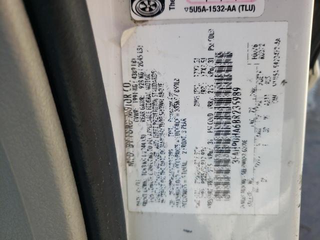 2011 Ford Fusion Se VIN: 3FAHP0HA6BR235989 Lot: 50825974