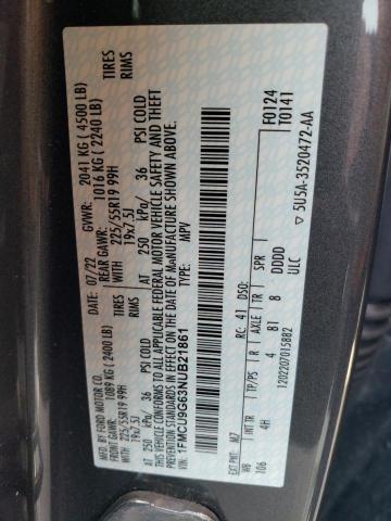 1FMCU9G63NUB21861 2022 FORD ESCAPE - Image 12