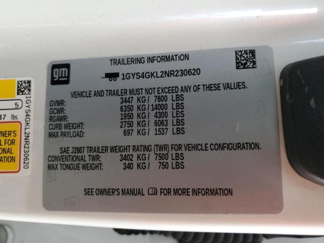 2022 CADILLAC ESCALADE S - 1GYS4GKL2NR230620