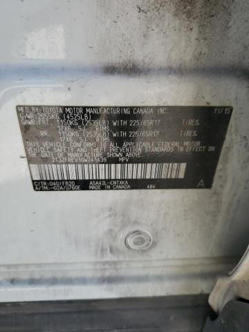 2016 TOYOTA RAV4 LE - 2T3ZFREV1GW241439