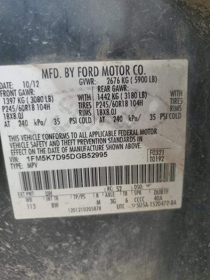 1FM5K7D95DGB52995 2013 Ford Explorer Xlt