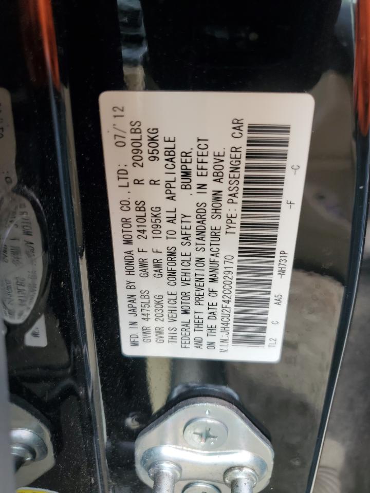 JH4CU2F42CC029170 2012 Acura Tsx