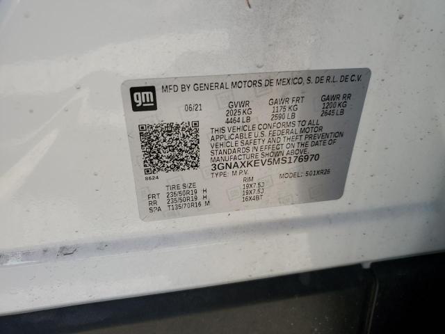2021 CHEVROLET EQUINOX LT - 3GNAXKEV5MS176970