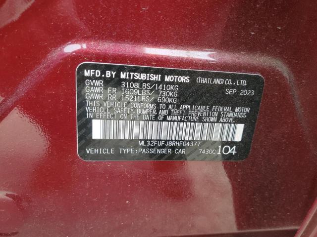 2024 Mitsubishi Mirage G4 Es VIN: ML32FUFJ8RHF04377 Lot: 52160304