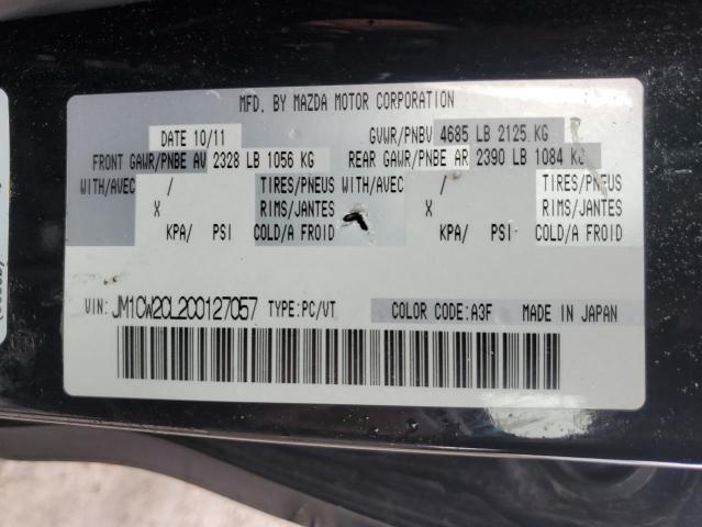 2012 Mazda 5 VIN: JM1CW2CL2C0127057 Lot: 49280694