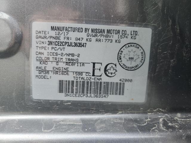 2018 NISSAN VERSA NOTE - 3N1CE2CP3JL363547