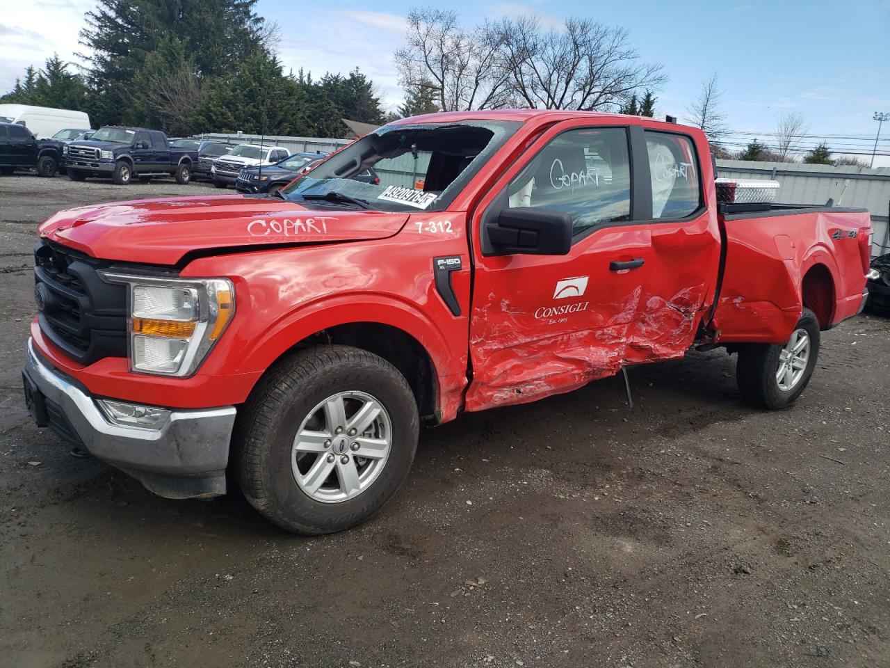 2022 Ford F150 Super Cab vin: 1FTFX1E59NKE67817