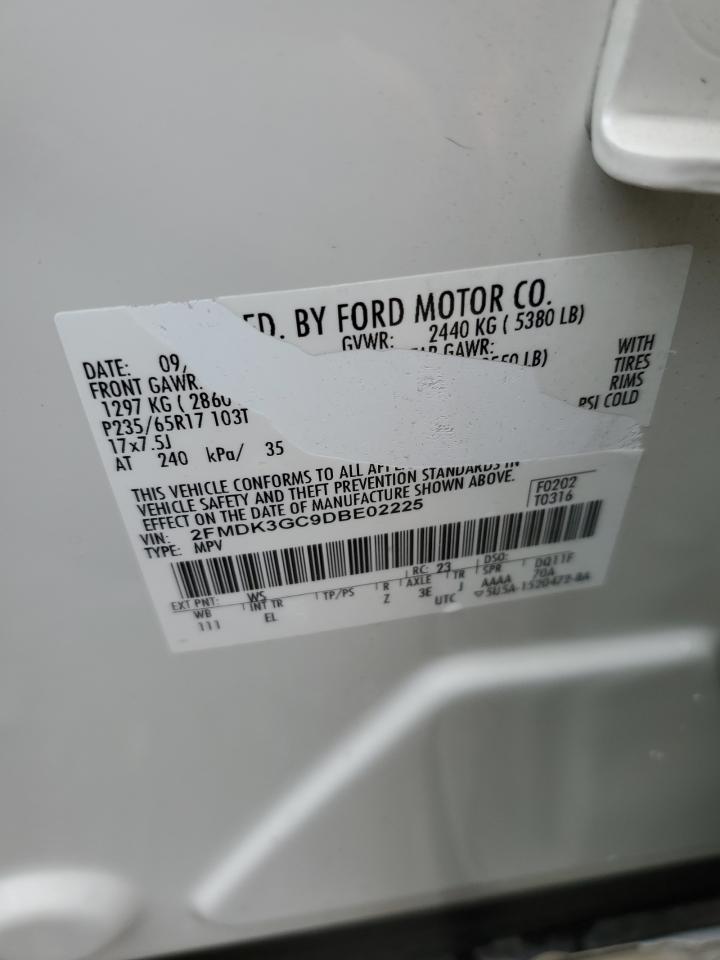 2FMDK3GC9DBE02225 2013 Ford Edge Se
