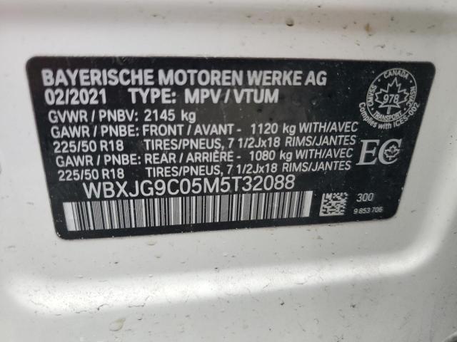 2021 BMW X1 xDrive28I VIN: WBXJG9C05M5T32088 Lot: 49765724